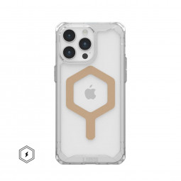 UAG Plyo case for MagSafe iPhone 15 Pro Max Ice/Gold