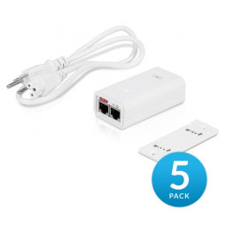 Ubiquiti POE-24-12W PoE Adapter (LAN porttal 24V/0,5A/5 Pack)