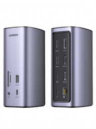 UGREEN Revodok Pro 312 Triple Display 12-in-1 USB C 8K Universal Docking Station Silver