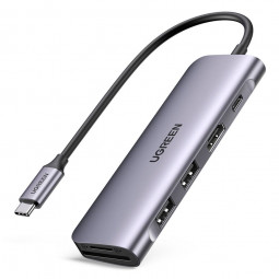 UGREEN Revodok USB-C 6-in-1 Hub with 4K HDMI Grey