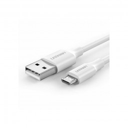 UGREEN USB-A to microUSB male/male cable 0,5m White