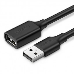UGREEN USB-A to USB-A male/famale cable 1,5m Black
