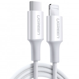 UGREEN USB-C to Lightning Cable 2m MFi White