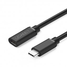 UGREEN USB-C to USB-C male/famale cable 0,5m Black