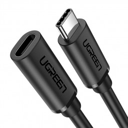 UGREEN USB-C to USB-C male/famale cable 1m Black