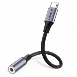 UGREEN USB Type-C to 3,5mm mini jack adapter cable 0,1m Black