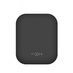 FIXED Ultrathin silicone case  Silky for Apple Airpods, black