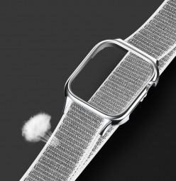 Usams Nylon Watch Band for Apple Watch Series 44mm Silver