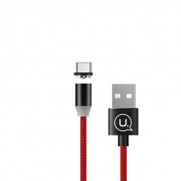 Usams SJ293USB02 USB Type-C Magnetic Cable 1m Red