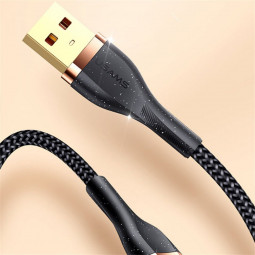 Usams U64 Type-C Aluminum Alloy Charging & Data Cable 1,2m Black