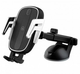 Usams US-CD100 Automatic Touch Induction Wireless Charging Car Holder Black