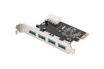 Digitus USB 3.0, 4 Port, PCI Express Add-On card
