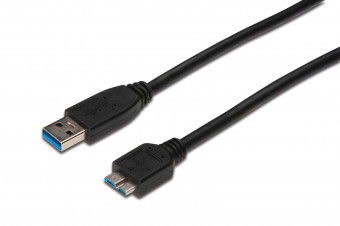 Assmann USB 3.0 connection cable, USB A - Micro USB B
