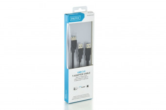Digitus USB 3.0 Y-adapter cable, type 2xA - A
