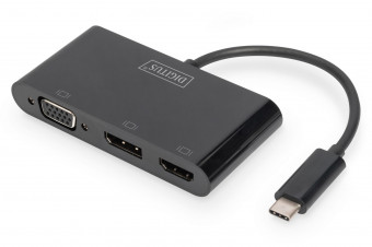 Digitus USB-C Triple Display Adapter, 4K/60Hz
