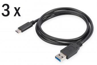 Assmann USB Type-C charger/Data cable set, type C - A