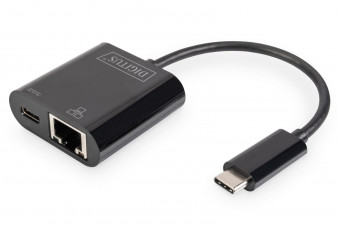 Digitus USB-Type-C Gigabit Ethernet Adapter + PD