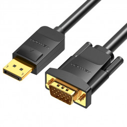 Vention Displayport male to VGA male cable 1,5m Black