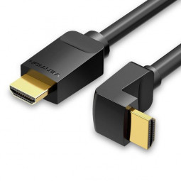 Vention HDMI A male - HDMI A male 90 degrees cable 3m Black