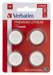 Verbatim CR2430 Lítium Elem 4db/csomag