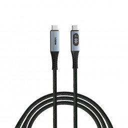 Verbatim Sync & Charge 100W Cable with Power Display 1,2m Black