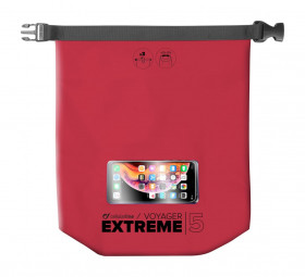 Cellularline Waterproof bag with cell phone pocket Voyager Extreme, red