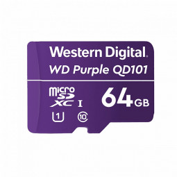 Western Digital 64GB microSDXC Class10 UHS-I (U1) Purple QD101