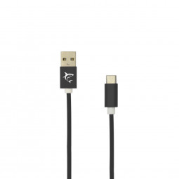 White Shark Adder USB-A to USB-C Cable 2m Black