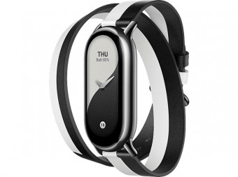 Xiaomi Smart Band 8 Double Wrap Strap Black and White