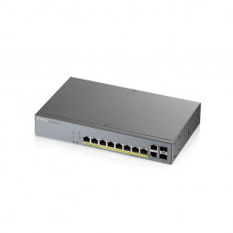 ZyXEL GS1350-12HP 8-port GbE Smart Managed PoE Switch with GbE Uplink